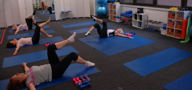 HealthFit exercise on the mat